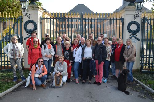 Doppelkopfrunde vor Schloss Johannisberg